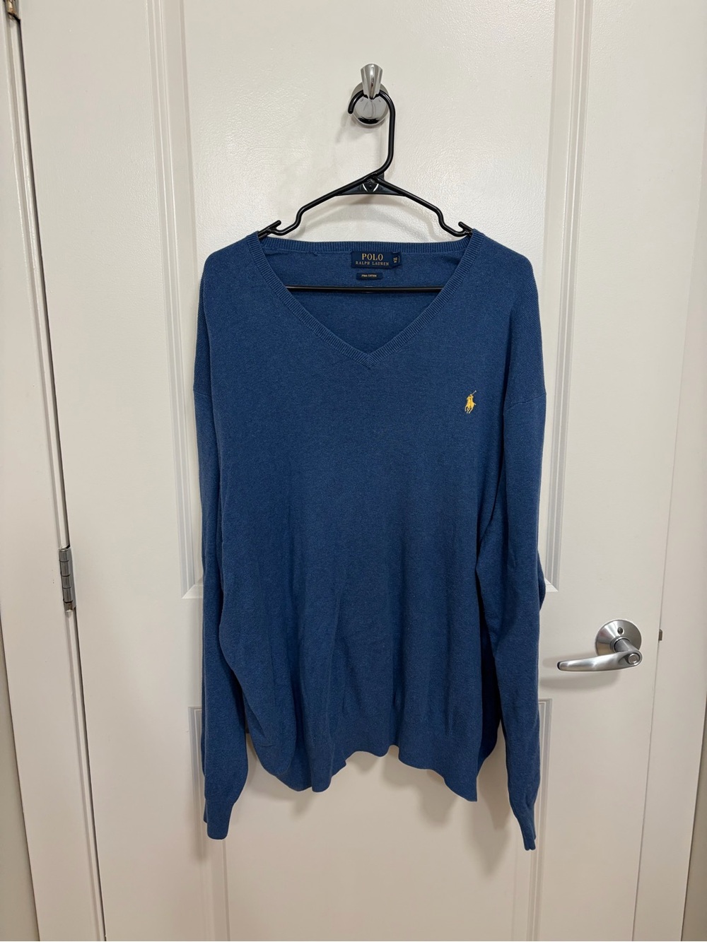 Polo Ralph Lauren V Neck Blue Sweater
